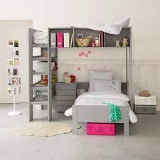 bunk bed with stairs and storage ideas on foter kids room design girl room kids bunk beds