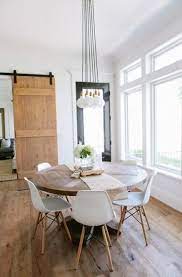Bring home this modern dining table and excite your dining room! 42 Trendy Kitchen Table White Round Dining Rooms Round Dining Table Modern Round Dining Room Modern Farmhouse Dining