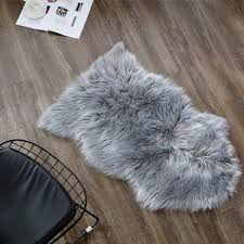 cumay imitatie schapenvacht tapijt 60 x 90 cm langharige vacht optiek imitatie wol voor bed of bank wit amazon nl