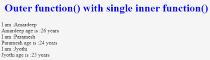 If you use inner functions, the run time has to allocate and save their contexts for any future invocation, and this. Javascript Nested Functions 4 Examples Of Javascript Nested Functions