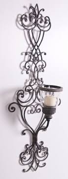 Maybe you would like to learn more about one of these? Venetian Antellini Vintage Wrought Iron Wall Sconce With Glass Candle Holder Amazon Co Uk Kitchen Iron Wall Sconces Copper Wall Sconce Candle Wall Sconces