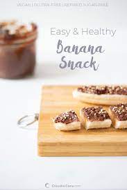Easy And Healthy Banana Snack Banana Snacks Banana Healthy Snacks