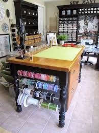 Create a storage solution that keeps your sewing tools together and another storage area for your other crafting supplies. Sewing Craft Room Ideas 9447 Jpg 480 640 Pixels Sewing Rooms Craft Room Design Sewing Room