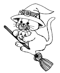 Printable scary cat coloring page, free to download and print. 15 Printable Halloween Coloring Pages Holiday Vault Free Halloween Coloring Pages Halloween Coloring Pages Witch Coloring Pages