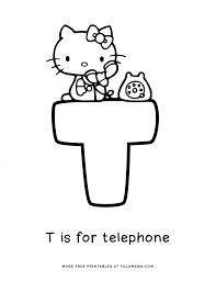 25 cute hello kitty coloring pages your toddler will love. Free Hello Kitty Printables And Abc Coloring Pages Tulamama