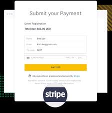 As genuine card information can't be used in test mode, you can use any test card numbers listed in stripe's testing doc. Accept Payments Online From Your Surveys Surveymonkey
