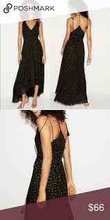 Black And Gold Tie Dye Dress Express Black Gold Foil Polka Dot Maxi Dress New With Tags Bundle 3 For 20 Off These Pictures Don T Do T Polka Dot Maxi Dresses Dresses Express Dresses