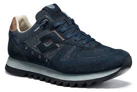 Lotto Leggenda Navy Dark Brown Lion Suede And Cloth Osaka Man Best Shoes For Men Sneakers Men Fashion Sneakers Men