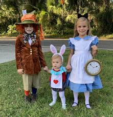 Alice in wonderland costumes and party ideas: Alice In Wonderland Sibling Costumes Sibling Halloween Costumes Disney Costumes For Kids Baby Costumes For Boys