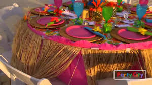 Hawaiian themed dinner party on the porch (and free chalkboard printable!) chalkboards, free printables, hawaiian, outdoor decorating, screened porch, tablescapes. Luau Rehearsal Dinner Tips From Party City Youtube
