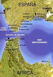 It has an area of 6.7 km2 (2.6 sq mi) and is bordered to the north by spain. Map Gibraltar Malaga Spain Travel Strait Of Gibraltar