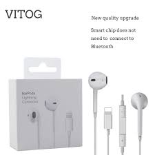 Lighting Earphone With Microphone Wired Stereo Earphones For Apple Iphone 8 7 Plus X Xs Max Xr Ipod Wired Earphone Lightning Phone Earphones Headphones Aliexpress