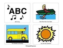 Visual Song Choice Cards Language Development Preschool Songs Language Activities Preschool