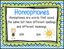 Smiling And Shining In Second Grade Homophone Anchor Chart
