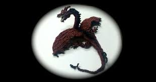 Part 1 14 Rainbow Loom Smaug From The Hobbit Adult