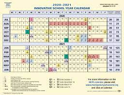 Proposed Calendar 2020 2021 Montgomery County Public Schools Rockville Md