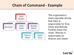 short chain of command essay sample