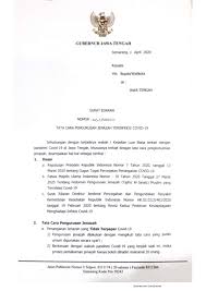 440/1972/b.um.um 2020 terkait imbauan kepada masyarakat di sulsel mengenai pencegahan penularan virus corona. Surat Edaran Se Gubernur Jawa Tengah Nomor 440 0007223 Tentang Kewajiban Penggunaan Masker Bagi Masyarakat Prosedur Karantina Dan 440 0007222 Tata Cara Pengurusan Jenazah Terinfeksi Covid 19 Rsud Kelet