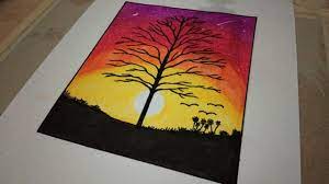 Sunrise pencil drawing at getdrawings.com | free for personal use sunrise pencil drawing of your. How To Draw A Sunset Scenery With Colour Pencils 2 Youtube