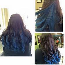 Chocolate Brown On Top With Electric Blue Underneath Blue Hair Underneath Wild Hair Color Blue Brown Hair