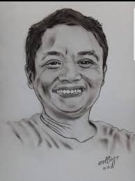 Charcoal painting of my face courtesy of Arellius Augustus 💖 Thank You so  much dodong. God bless you always