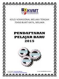 Tujuan utama transformasi pendidikan vokasional menjadi kolej vokasional adalah untuk mengarus perdanakan pendidikan vokasional ke arah negara berpendapatan. Buku Pendaftaran Pelajar 2015