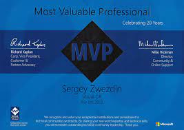 Sergey Zwezdin | .Net Software Developer | Microsoft Mvp