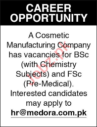 Hence starting a business venture in the cosmetic manufacturing services as well as the products can be a quite lucrative one. Cosmetics Manufacturing Company Chemist Jobs 2019 2021 Job Advertisement Pakistan