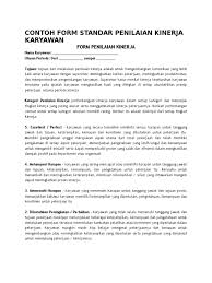Citra anugrah lifany 15110021 dosen: Contoh Form Standar Penilaian Kinerja Karyawan