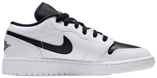 Air Jordan 1 Retro Low Black And White Air Jordan 1 Retro Low Gs White Black In 2020 Air Jordans Sneakers Shoe Releases