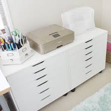 287 Likes 24 Comments Gail Lindner Gail Lindner On Instagram Next To My Desk Are Two Large Alex Drawers Ike Photo Printer Craft Room Decor Alex Drawer