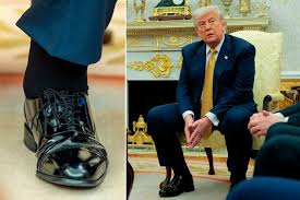 Trump struggles to fit swollen foot in shoes after health condition  confirmed