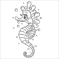 Realistic seahorse coloring pages for adults. Seahorse Coloring Pages Coloringbay