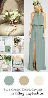 A beautiful soft neutral meets cool tone colour scheme of cool green and taupe the colour palette itself is lovely. Sage Green Taupe Ivory Wedding Inspiration Burgh Brides A Pittsburgh Wedding Blog