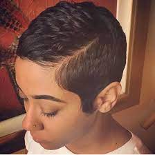 Short hairstyle for black women can be neatly styled or messy, depending on the occasion and outfit planning. Pin By Demetria Jones On Slayed Hair Short Hair Styles Short Pixie Haircuts Short Hair Styles Pixie