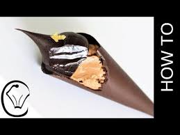 Mousse Filled Chocolate Cones Topped With Dark Chocolate Ganache Kisses Youtube Chocolate Cone Chocolate Ganache Chocolate Mousse Desserts