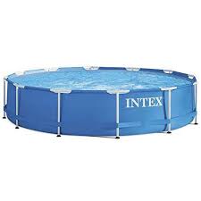 Intex Kit Piscine Tubulaire Ronde 3m66 X 76 Cm 6500 Liters L Bleu 366x366x76 Cm Piscine Tubulaire Ronde Piscine Tubulaire Piscine Demontable