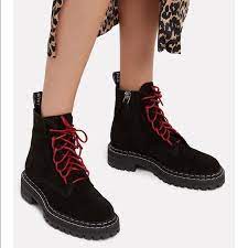 Nwt Proenza Schouler Black Combat Boots Size 39 5 Black Combat Boots Boots Combat Boots