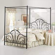 Full queen king size black metal canopy bed frame scroll headboard footboard. European Ametican Style Black Metal Canopy Bed Buy Canopy Bed Metal Canopy Bed Metal Bed Product On Alibaba Com