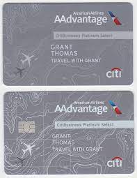 If you travel frequently on major airlines, these cards may be worth considering for this reason. New Citibusiness Platinum Select American Airlines Aadvantage World Mastercard With Chip Sig