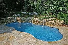 Treadmill and deep well options. Small Unique Design In Ground Above Ground Pools In Oklahoma And Arkansas Small Backyard Pools Inground Pool Designs Small Inground Pool