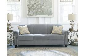 Aramore Sofa Ashley Furniture Homestore Gray Blue Nailhead 548 91 Inch Ashley Furniture Furniture Sofa