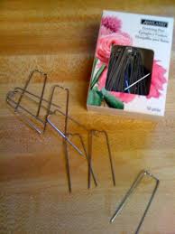 Use these garden staples to secure fabric and netting to fencing and timber posts by hammering in the staples through the fabric or holes. Each Little World Garden Staples