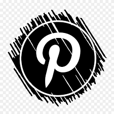 Do not add an outline to our logo. Scribble Pinterest Logo Black Png Similar Png