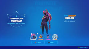The crew is now here. Fortnite Monthly Crew Pack Galaxia Skin Gameplay Review Buying Fortnite S Monthly Subscription Youtube