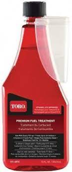 They reduce the evaporation rate of the fuel's volatile compounds and prevent moisture absorption by forming a protective layer over the top of the gasoline. Toro Premium Fuel Treatment Red Part Number 131 6572 Amazon Co Uk Automotive