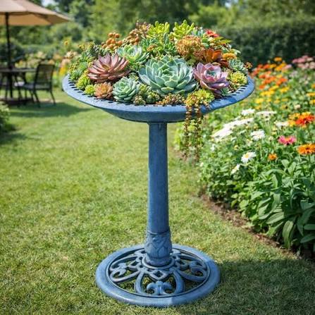 bird bath planter