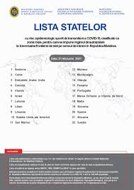 Comitetul național pentru situaţii de urgenţă a actualizat, luni, 26 octombrie, lista țărilor/zonelor de risc epidemiologic ridicat pentru care se instituie măsura carantinei asupra persoanelor care sosesc în. Index Of Wp Content Uploads 2021 01