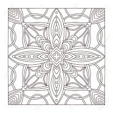 30 stress relieving i particularly enjoy the pages with repeating patterns. Carpet Square Tile Ornament Pattern Adult Coloring Book Page Interior Geometric Tile Print Royalty Free Cliparts Vectors And Stock Illustration Image 127024759