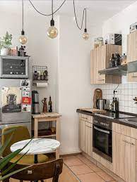 stylische wohn kuche kuchen inspiration retro einrichtung einbaukuche